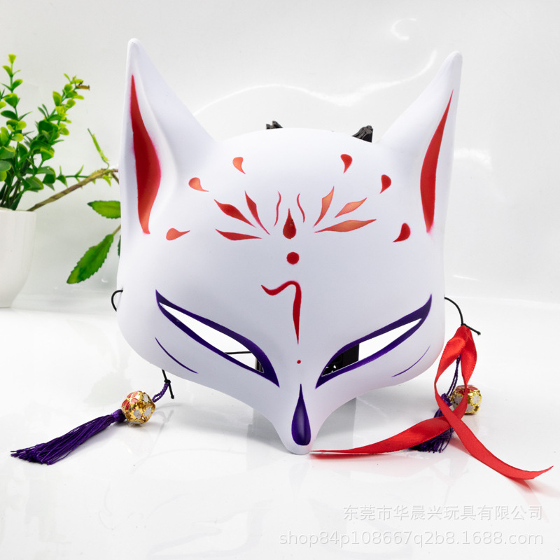 Respirator Half Face - Anime Demon Foxes Mask Hand-Painted Japanese