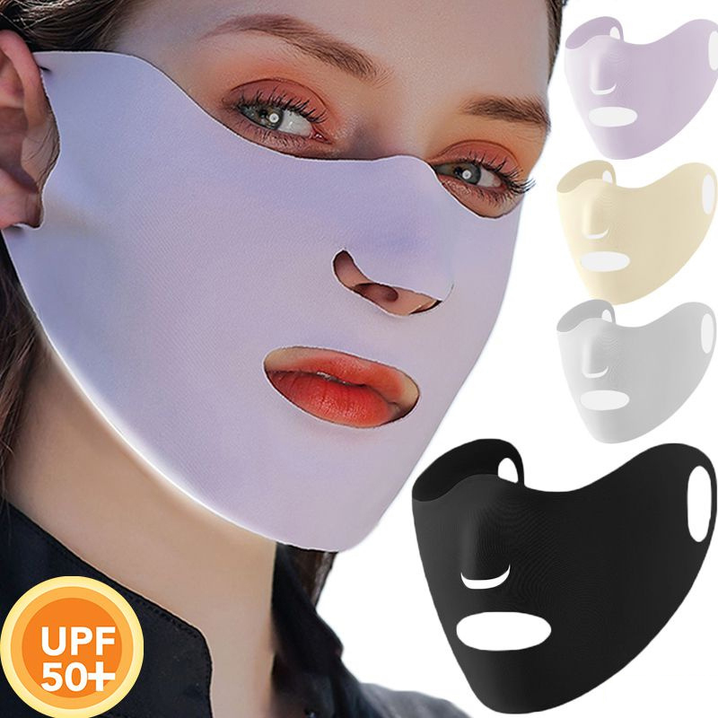 Sports Mask Breathable - Ice Silk Sunscreen Mask Female Breathable