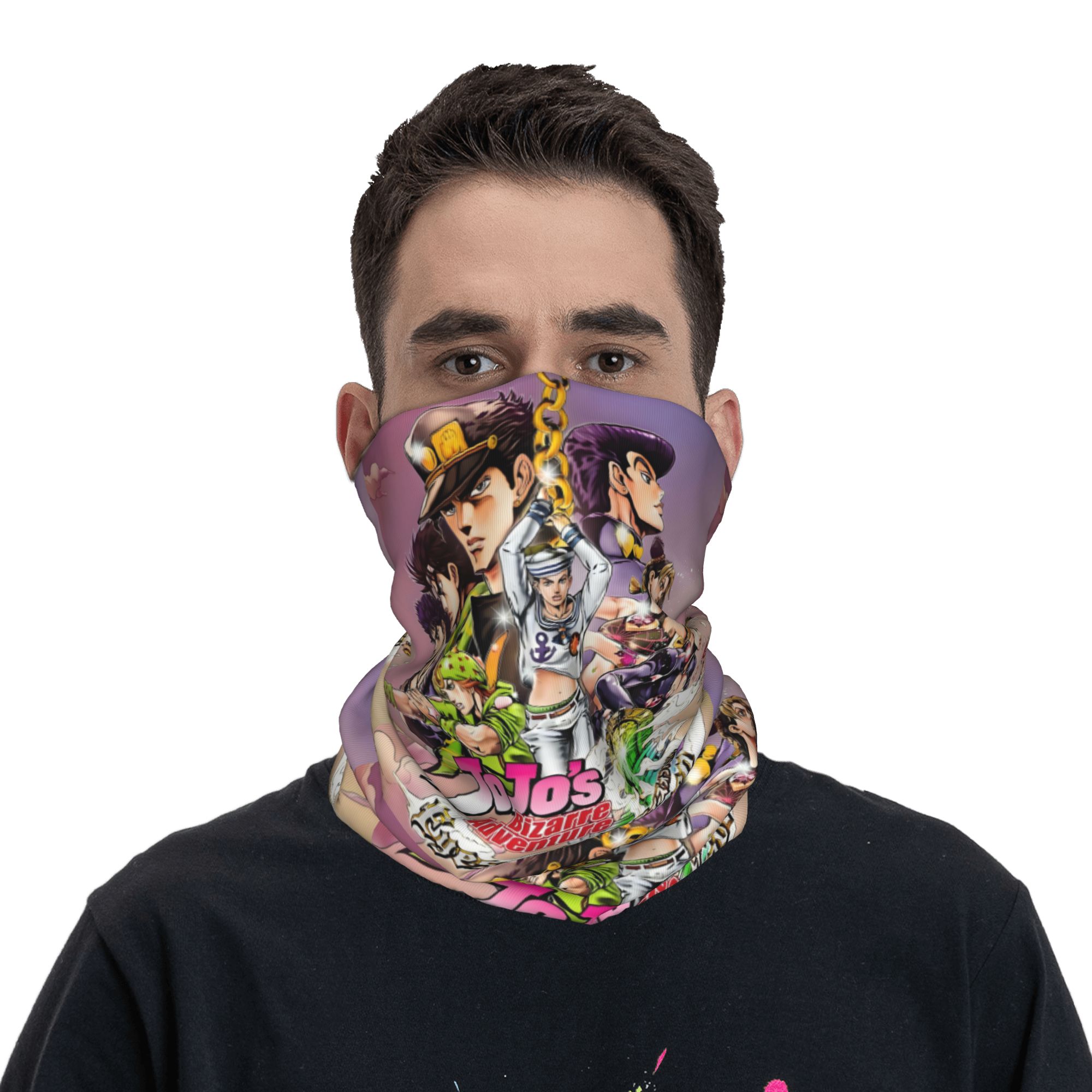 Neck Gaiter Face Cover - Anime Japan JoJos Bizarre Adventure Bandana