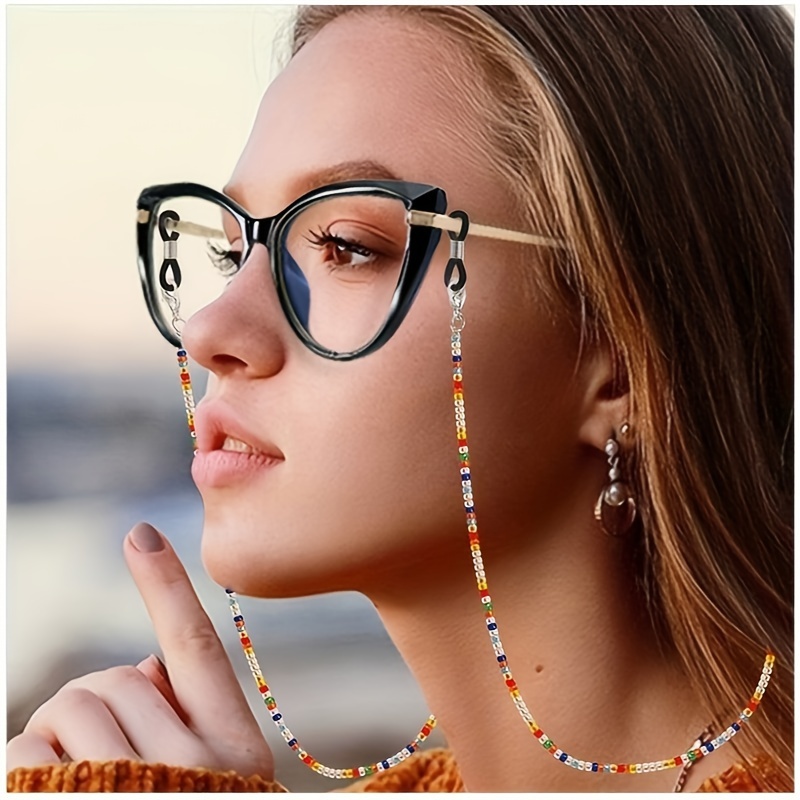 Boho Beaded Glasses Lanyard St - Mask Lanyard Adjustable 评论和价格