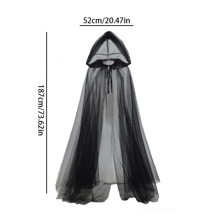 2pcs Set of Black Veil Cape An - Black Face Mask Pack 评论和价格