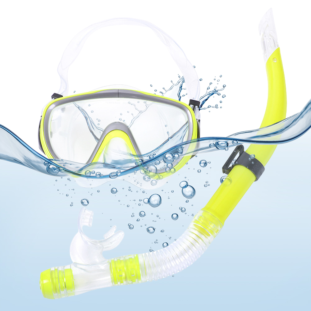 Diving Mask & Snorkel Set Adju - Anti Pollution Mask 评论和价格