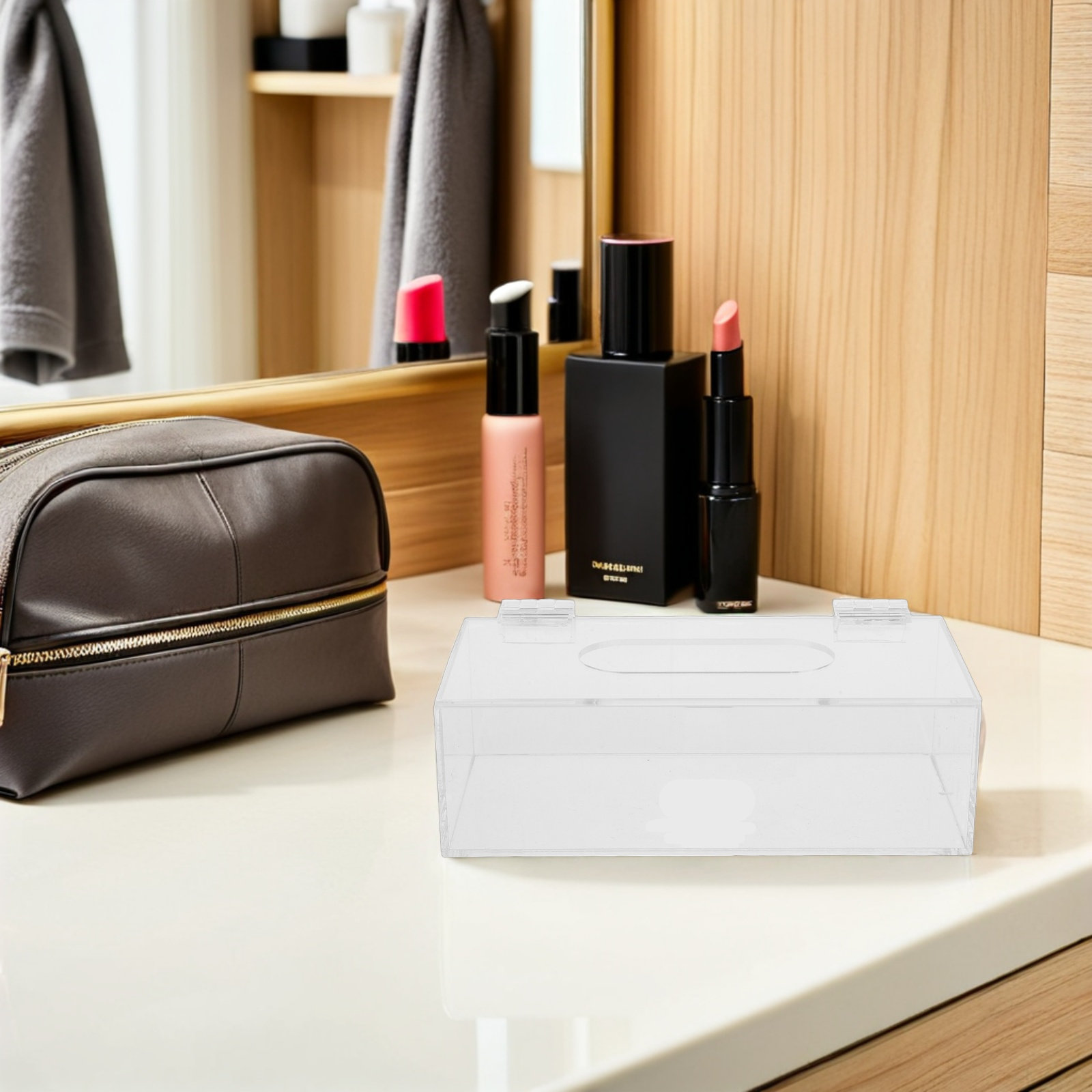 Clear Acrylic Mask Storage Box - Face Mask Storage Box 评论和价格