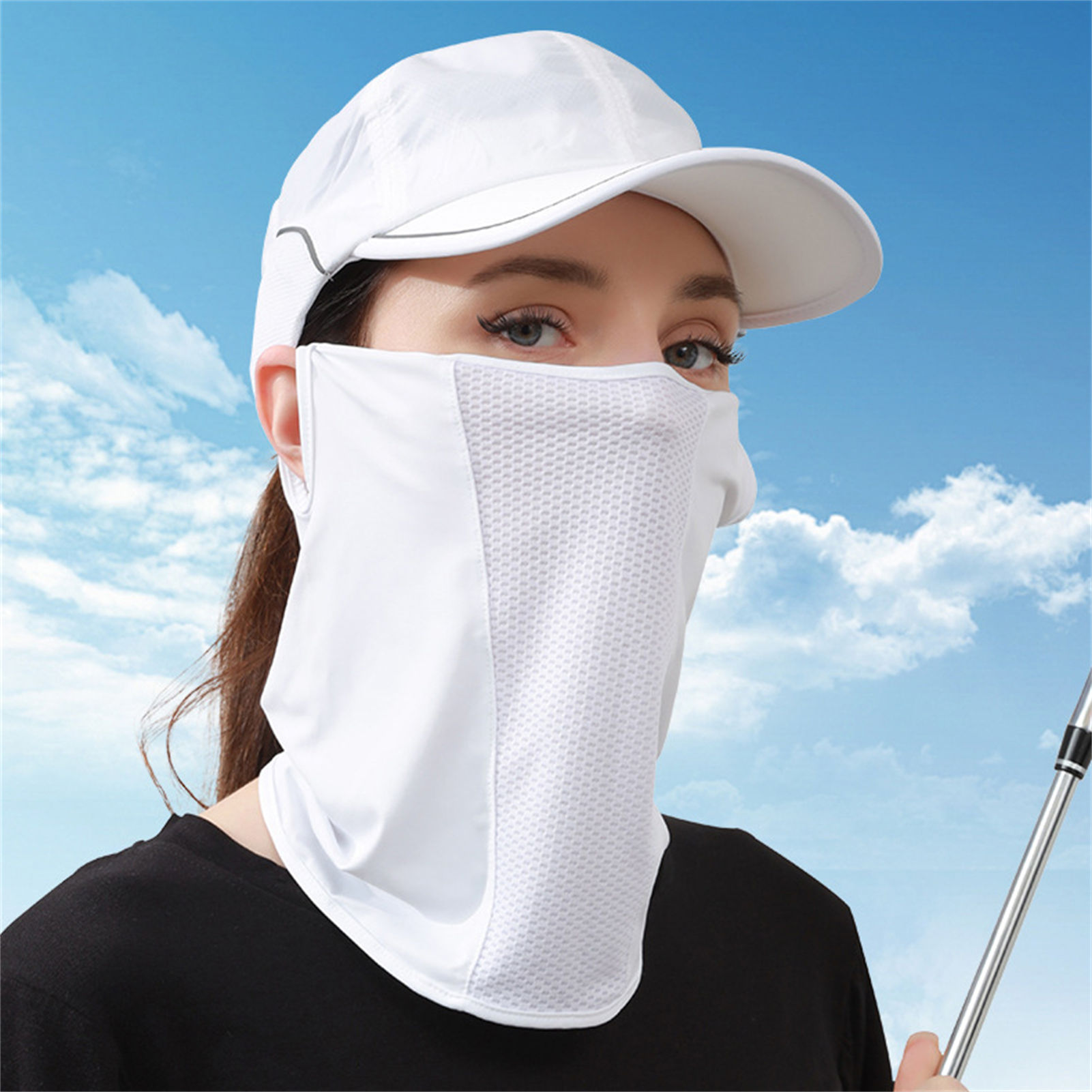 Ice Silk Sun Mask UPF50+ Breat - Sports Mask Breathable 评论和价格