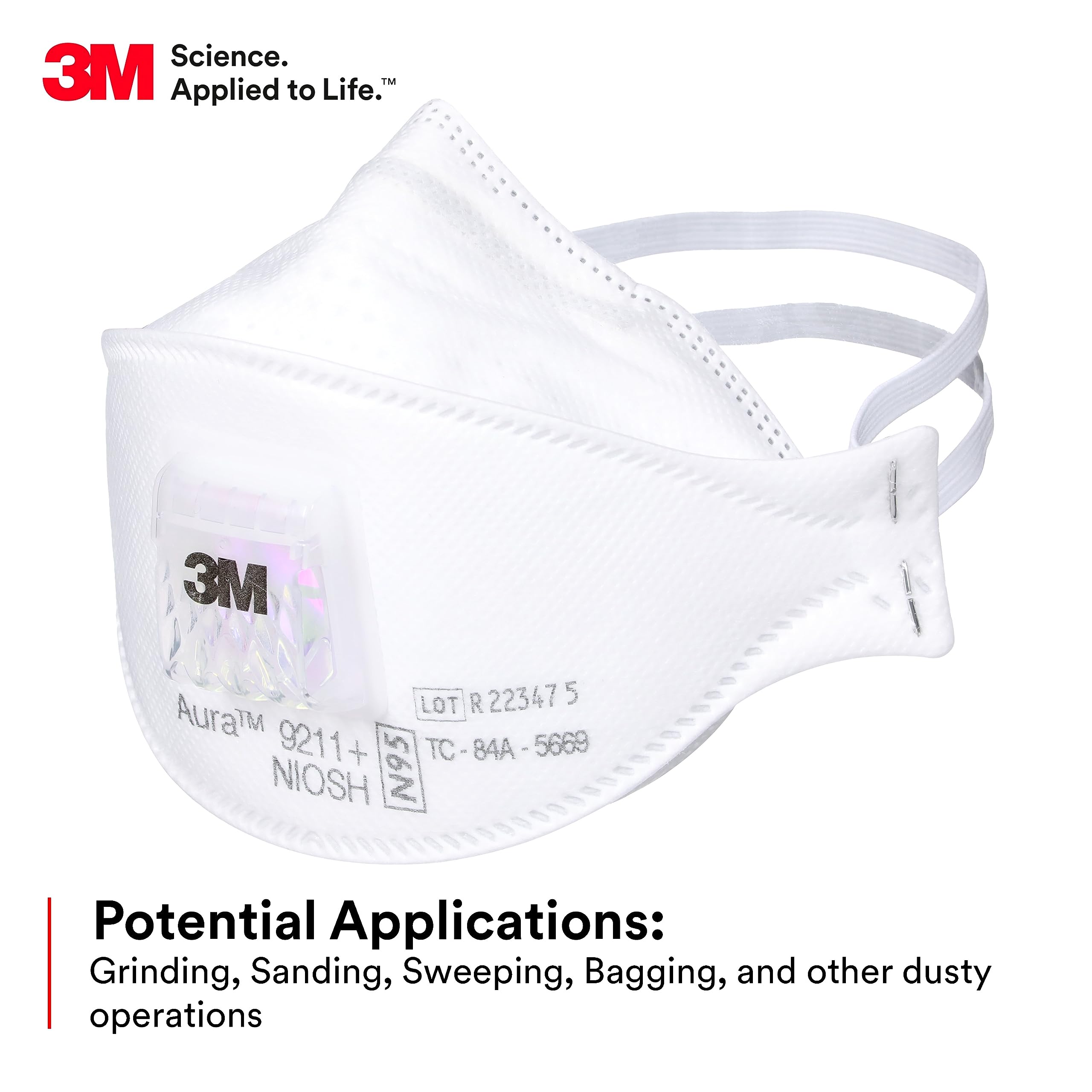 3M Aura 9211+ Particulate Resp - Dust Mask Construction 评论和价格