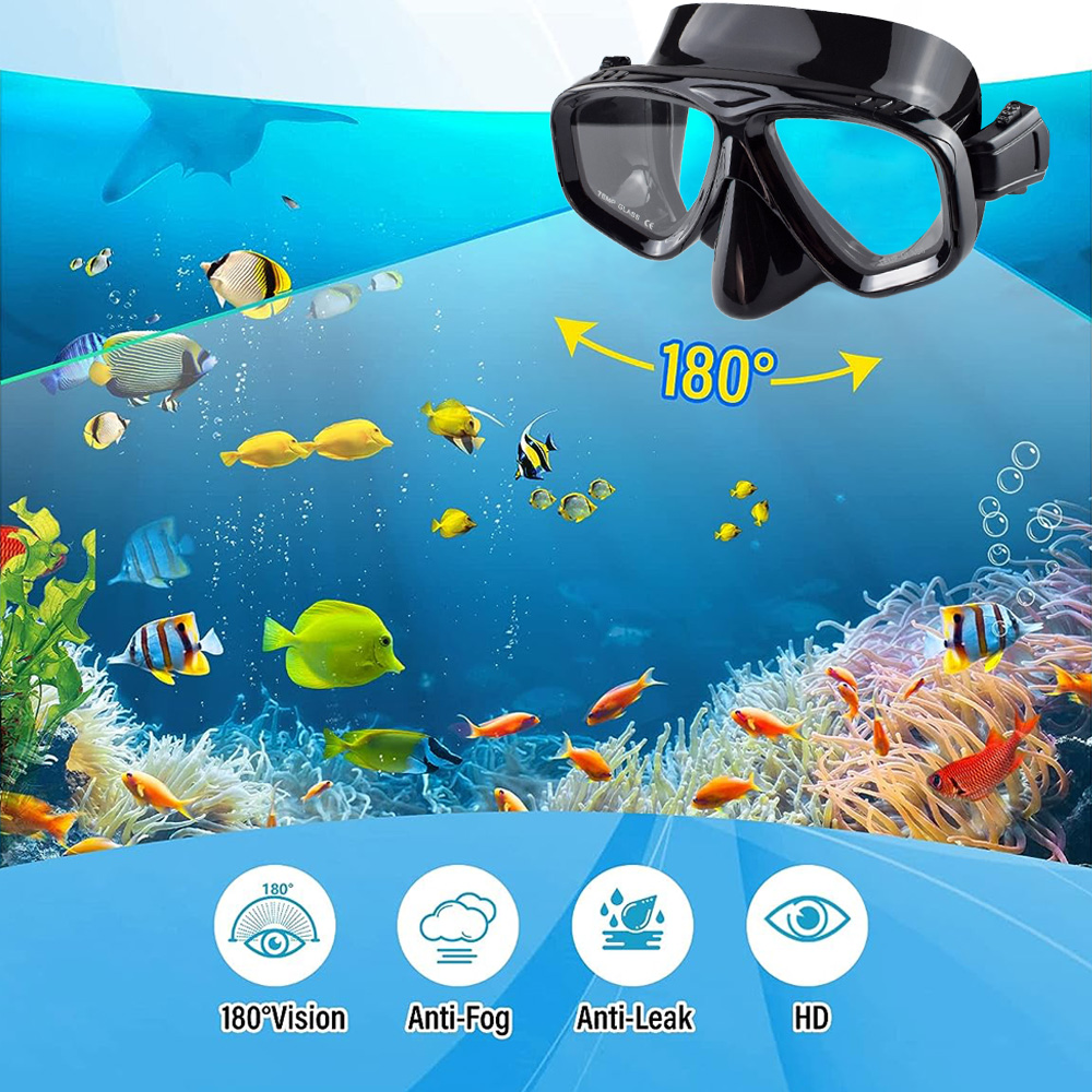 Dry Snorkel Set Diving Mask Pr - Anti Pollution Mask 评论和价格
