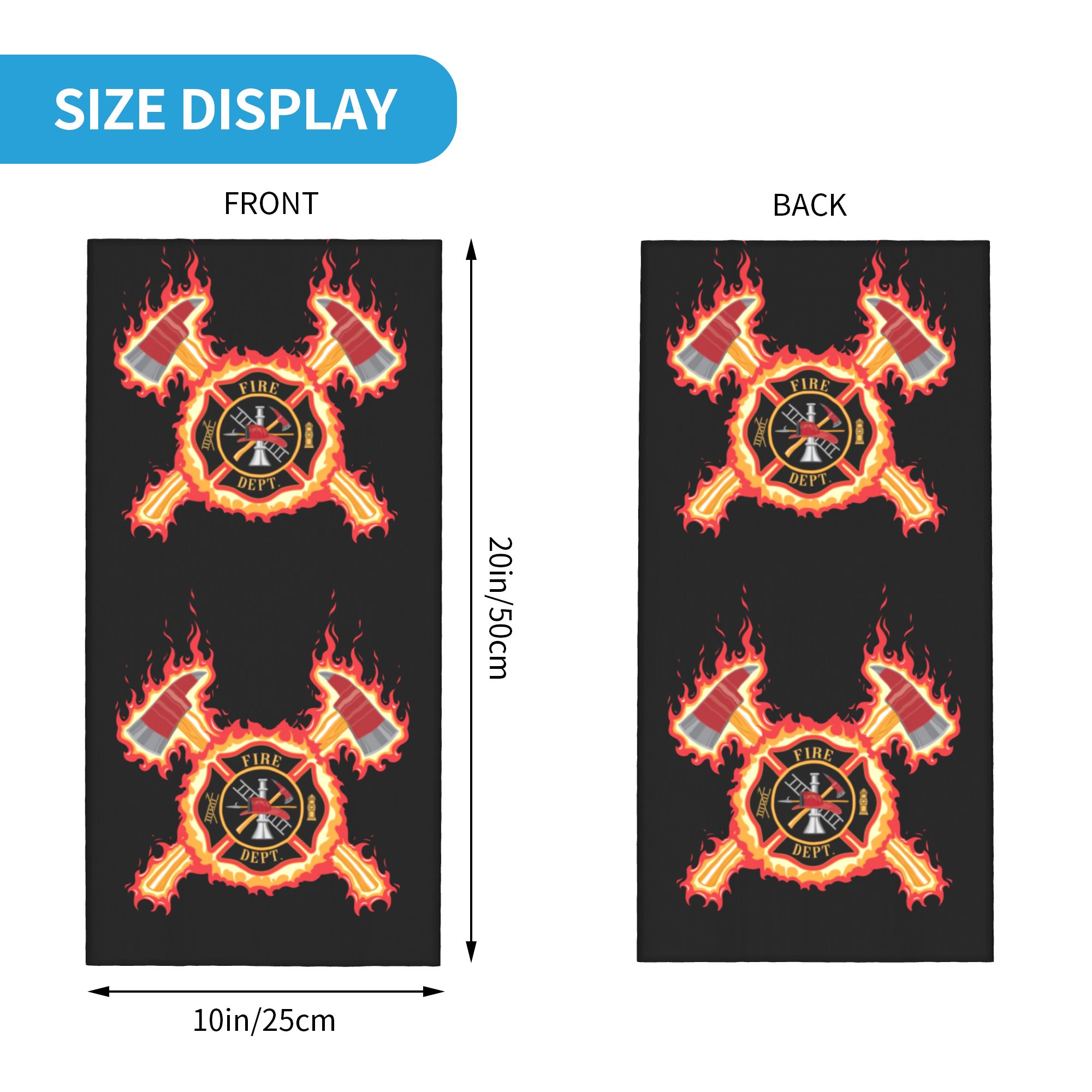 Custom Firefighter Cross Banda - Neck Gaiter Face Cover 评论和价格