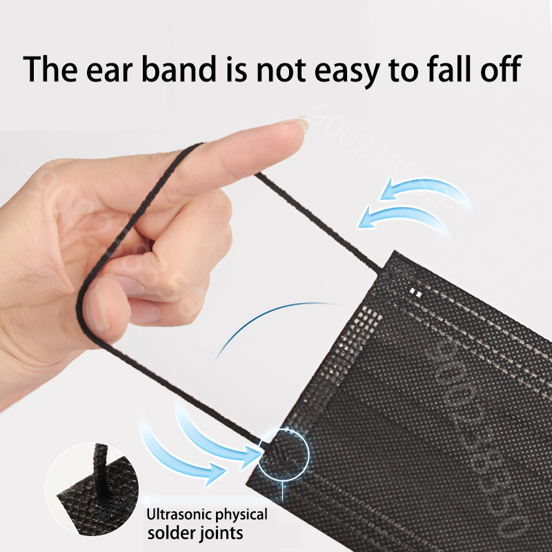 50-500pcs Black Disposable Cer - Disposable Surgical Mask 评论和价格
