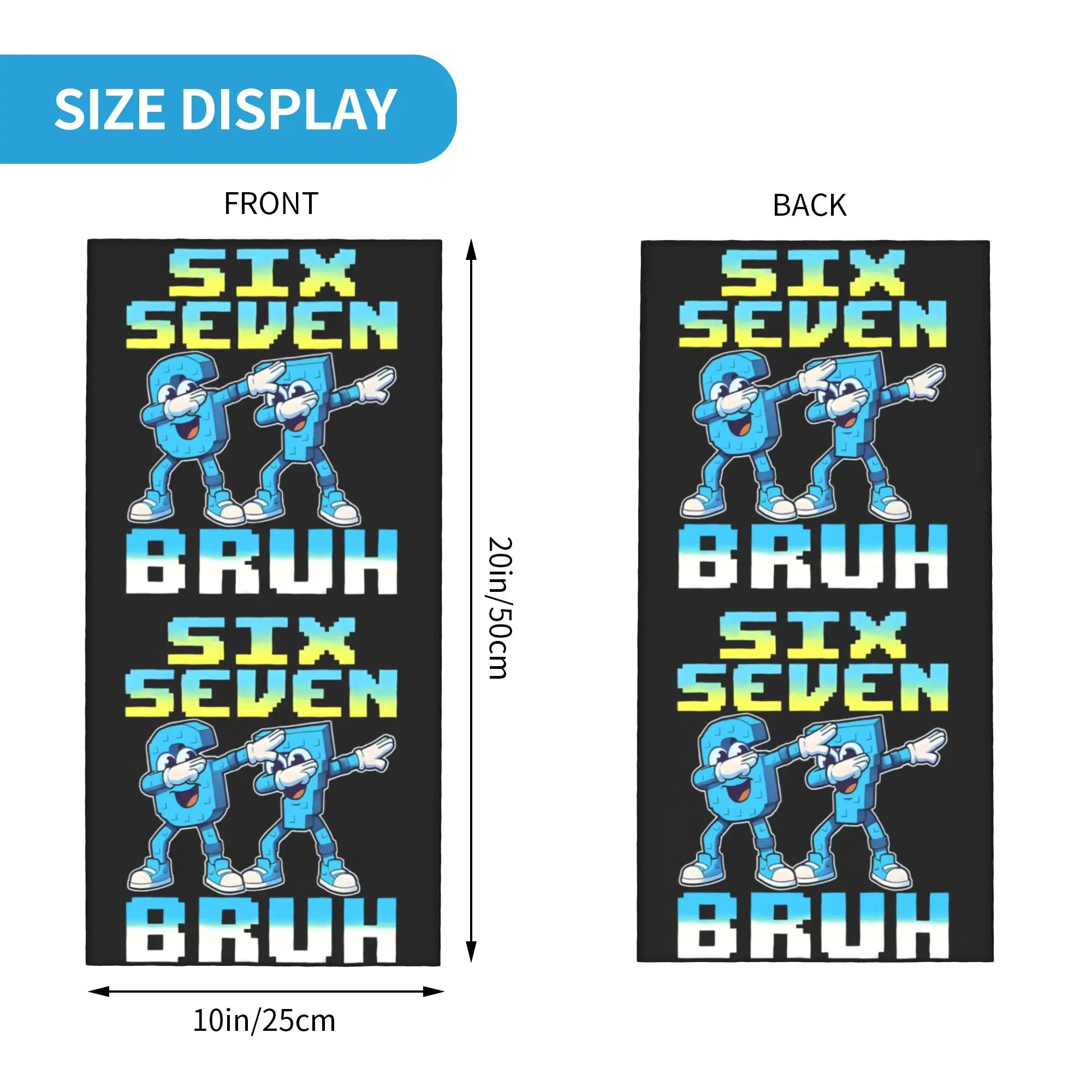67 Six Seven Meme 6 7 Italian  - Neck Gaiter Face Cover 评论和价格