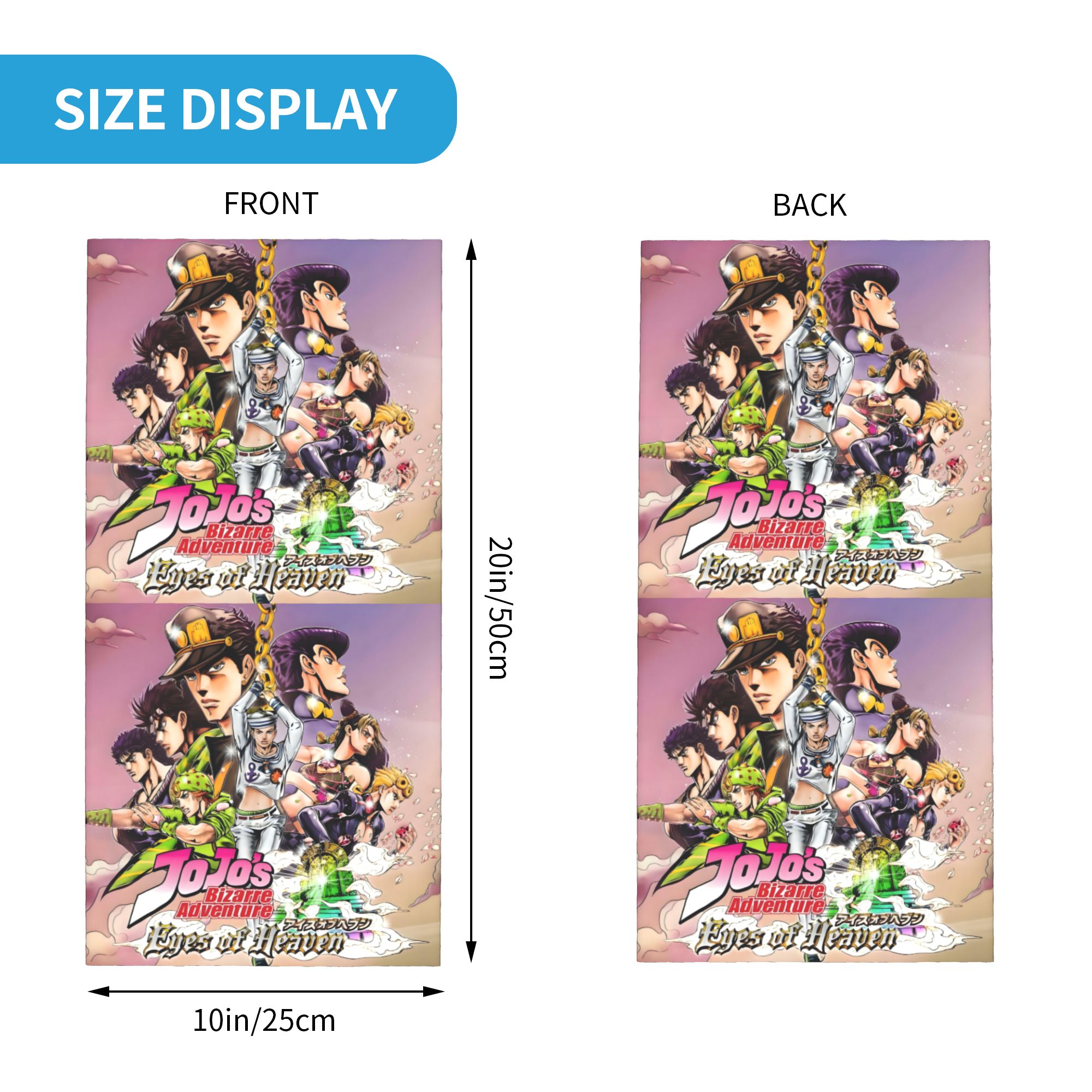 Anime Japan JoJos Bizarre Adve - Neck Gaiter Face Cover 评论和价格